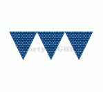 Blue Polka Dot Triangle Banner